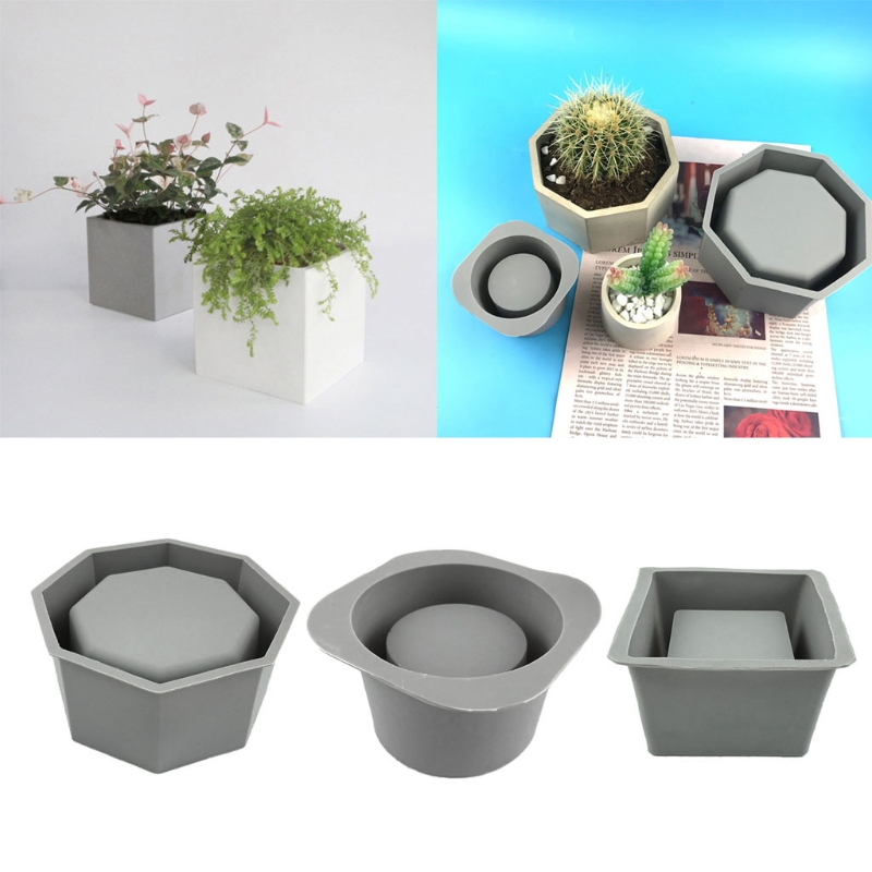 Potsticker Mold - Buatan tangan sukulen Pot bunga silikon
