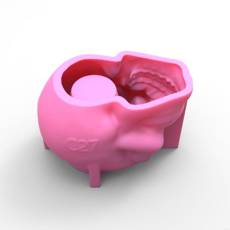 91AF 3D Tengkorak Pot Bunga Ep - Potsticker Mold ulasan dan harga