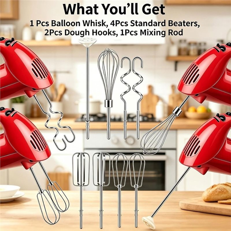 【Terjangkau】 Set Aksesori Peng - Kitchenaid Mixer Hand Mixer ulasan dan harga