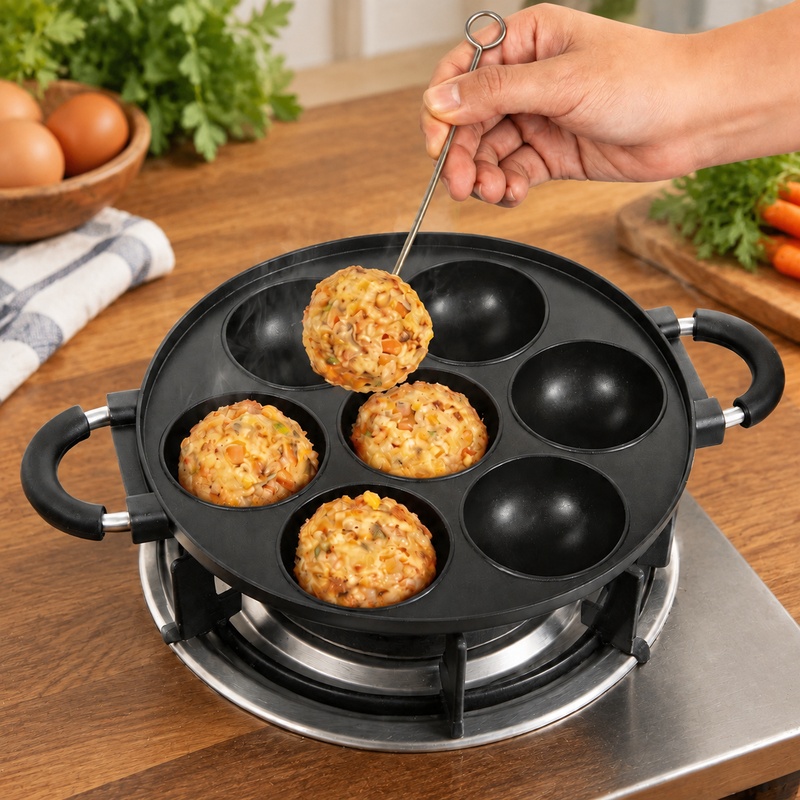 Wajan Takoyaki Aluminium denga - Takoyaki Grill Plate ulasan dan harga