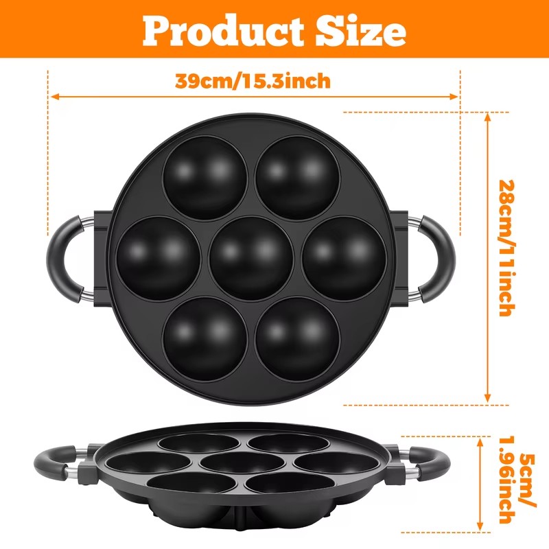 Wajan Takoyaki Aluminium denga - Takoyaki Grill Plate ulasan dan harga